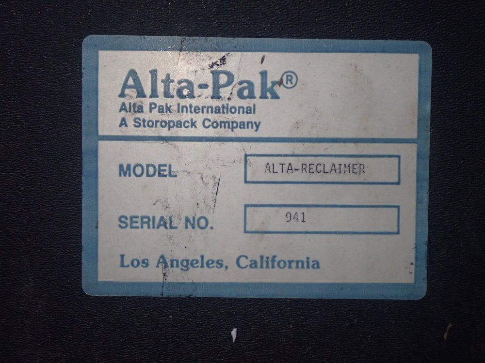 Alta-pak Reclaimer