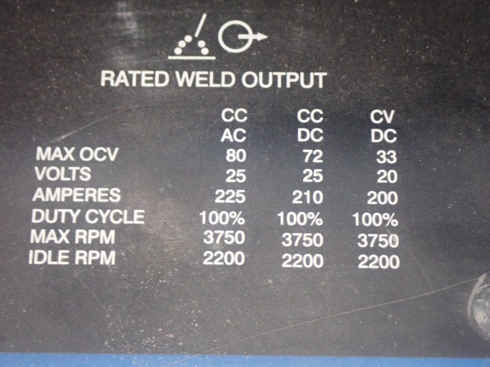 Miller 225a 8 Kw Bobcat 225 Gasoline Welder/generator - Bobcat 225