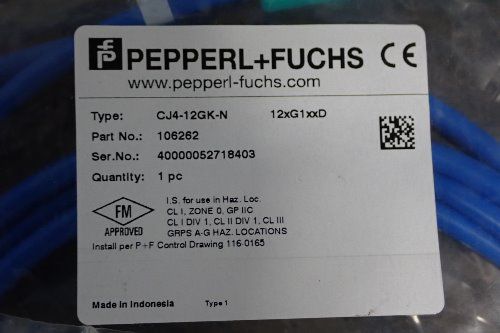 Pepper & Fuchs Sensor