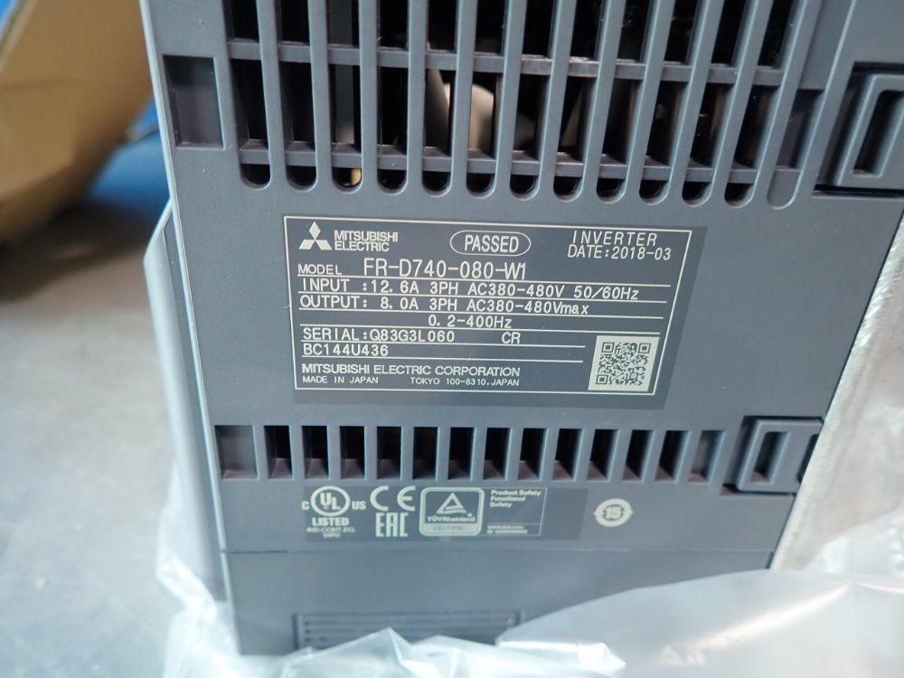 Mitsubishi Electrical Fr-d740-080-w1 Inverter Drive - Fr-d740-080-w1