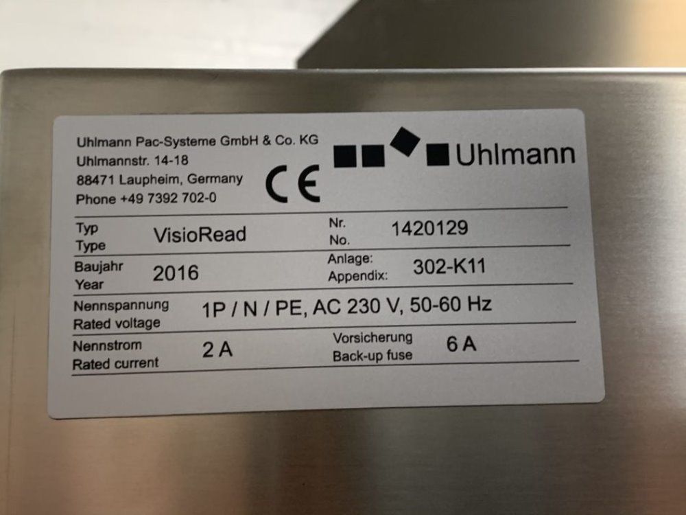 Uhlmann Uhlmann Ups 5 Thermoformer Dermal Blister Pack Line
