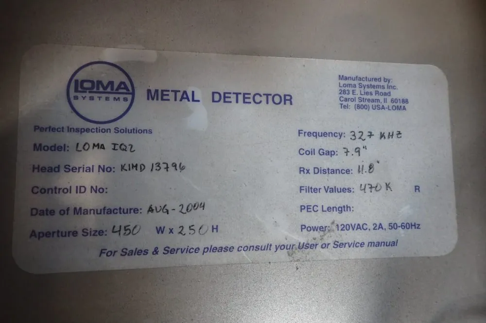 Loma Systems Metal Detector/control Box - Iq2