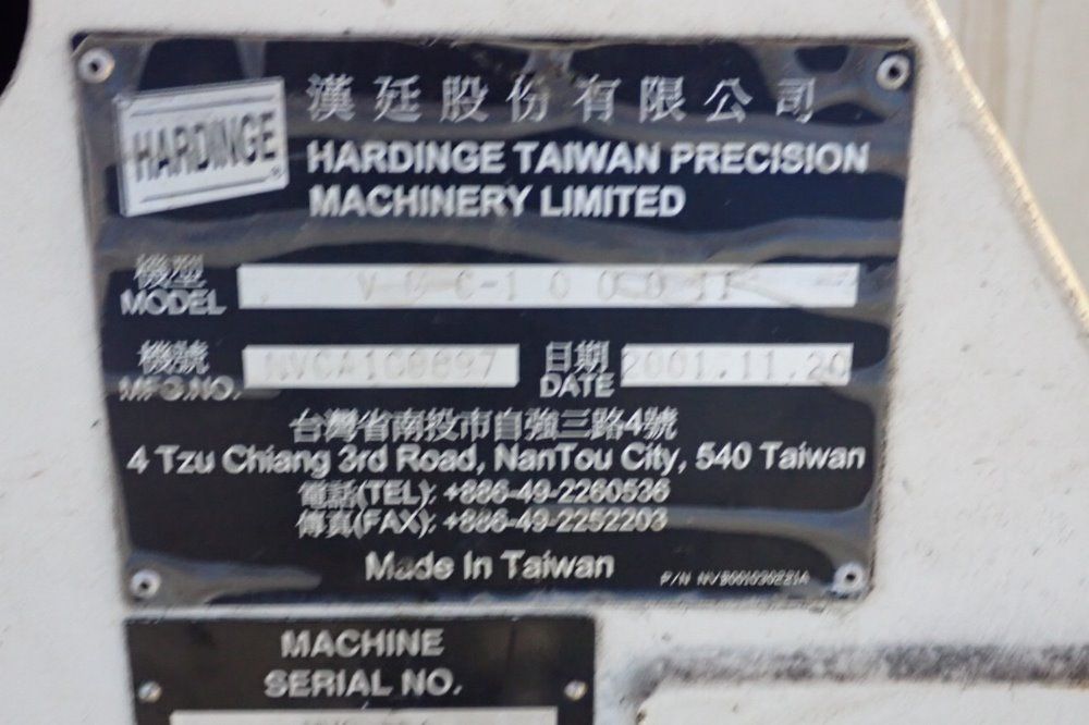 Hardinge 63a/44x20 Cnc Vmc - Vmc 1000 Ii
