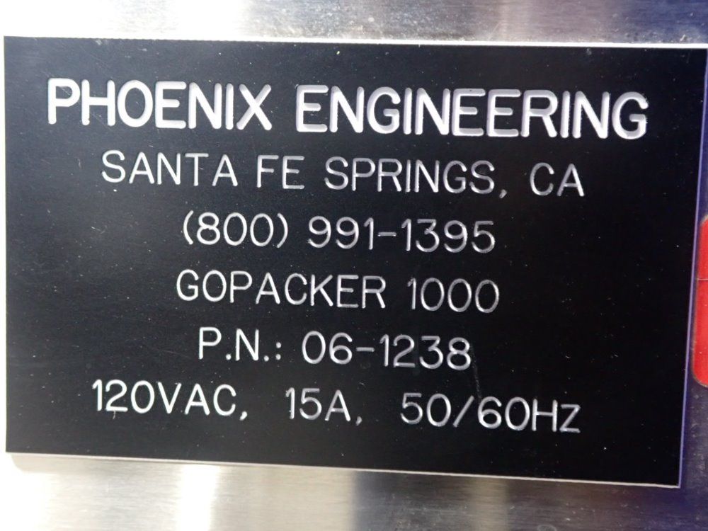 Phoenix Engineering Go Packer 1000 Vertical Form Filling Machine Packer - Go Packer 1000