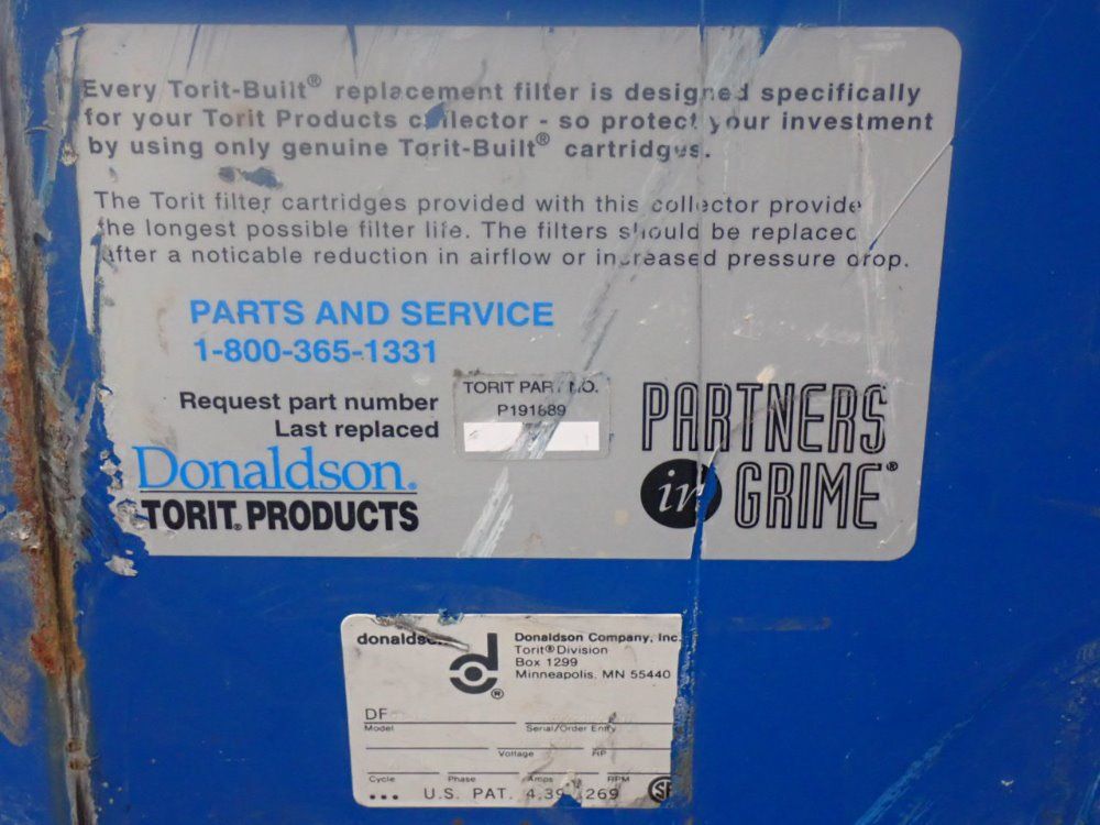 Donaldson 10hp Dust Collector - Df03-12