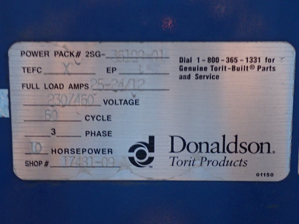 Donaldson 10hp Dust Collector - Df03-12