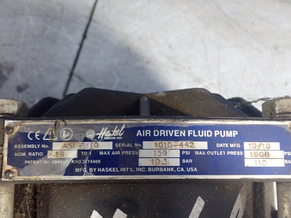 Haskel Air Driven Fluid Pump