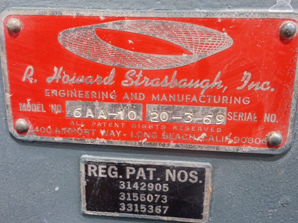 R.h. Strasbaugh 6aa-10 Polisher - 6aa-10