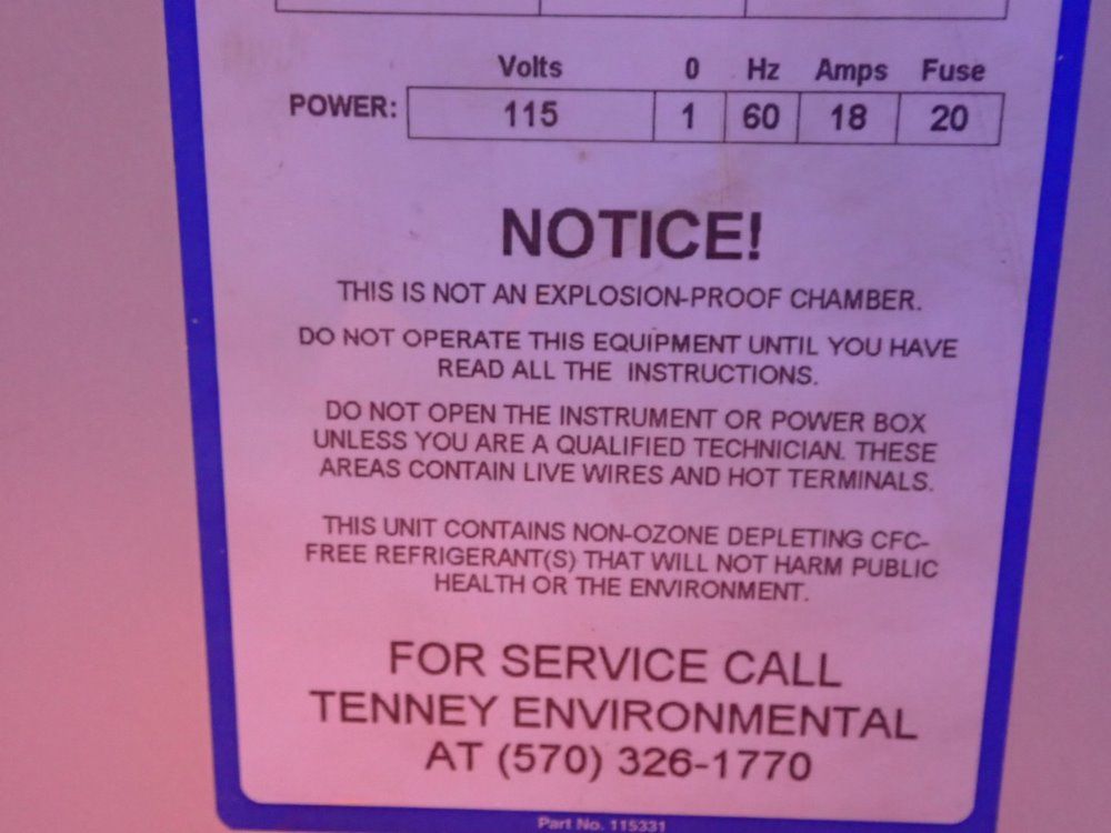 Lunaire Limited/tenney Tujr Environmental Chamber - Tujr