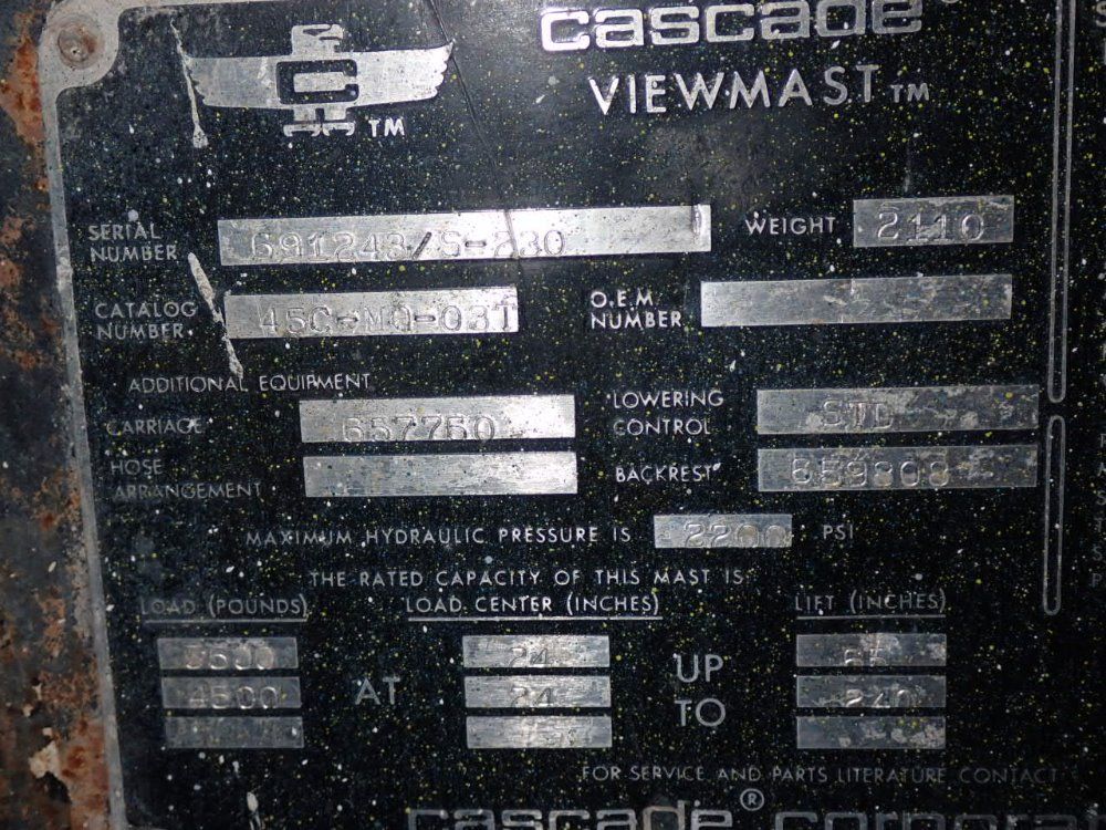 Caterpillar 5500 Lbs V50c Propane Forklift - V50c
