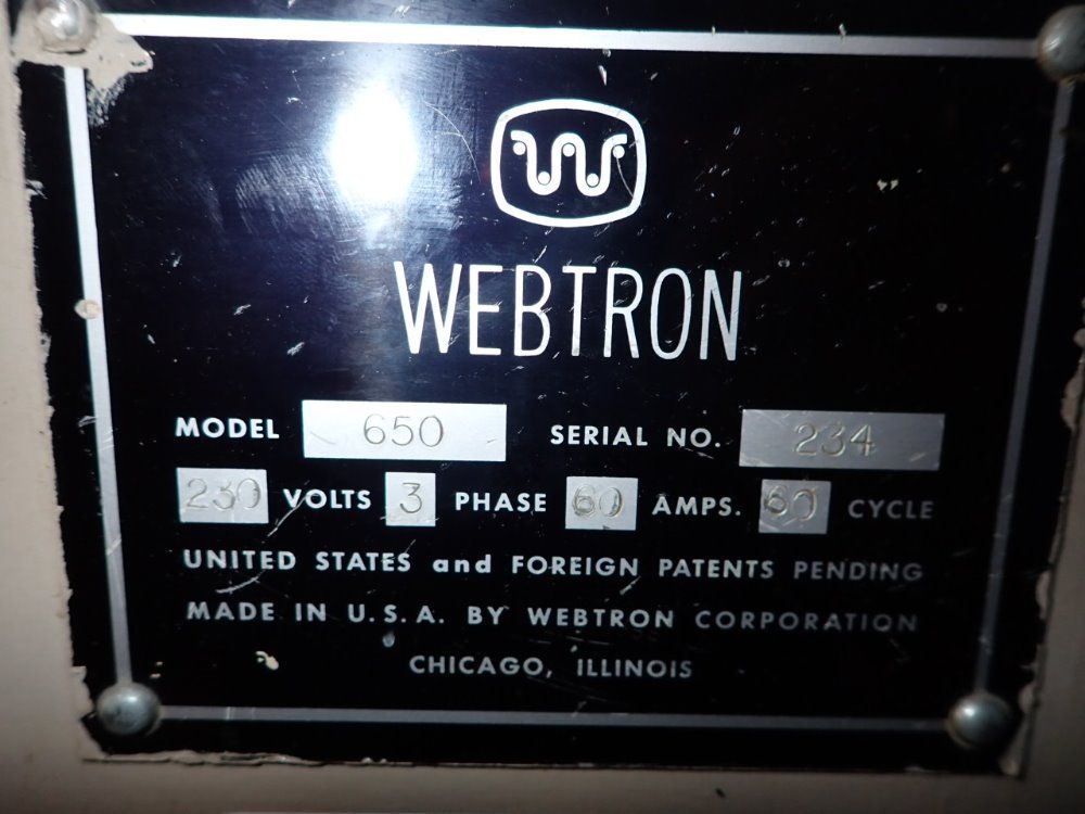 Webtron 650 Printing Press - 650