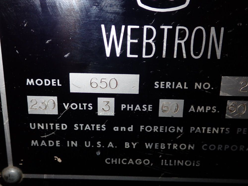 Webtron 650 Printing Press - 650