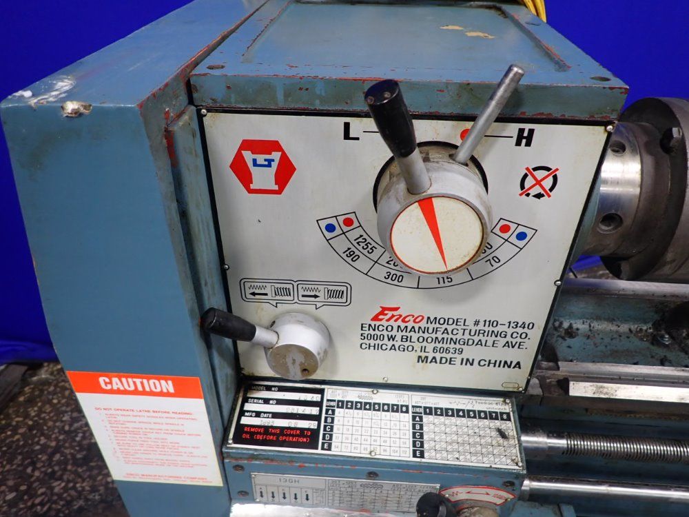 Enco 13" X 38" 110-1340 Gap Bed Lathe - 110-1340