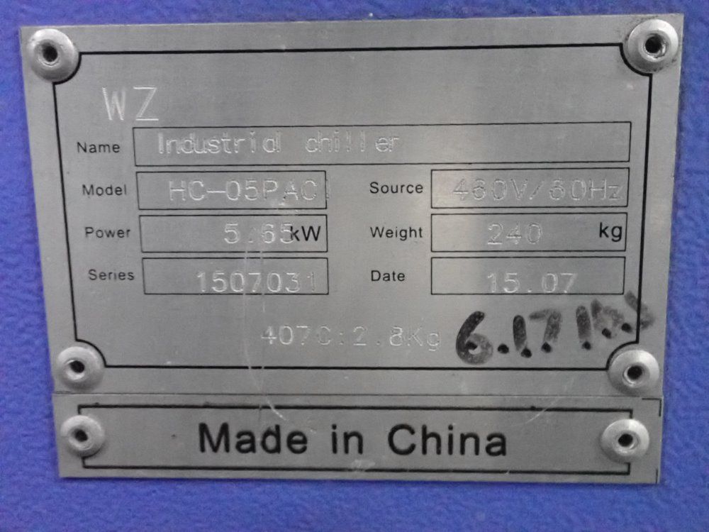 W & Z Machinery Systems Chiller