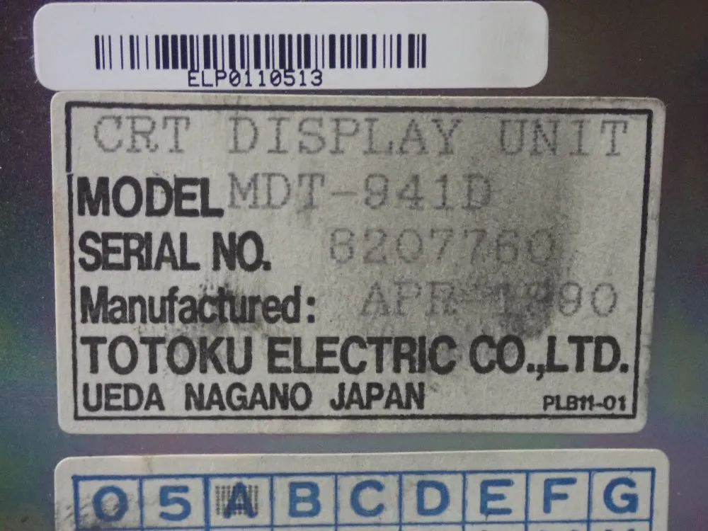 Totoku Crt Display Unit