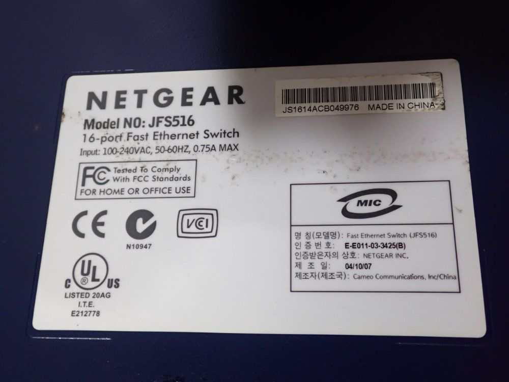 Netgear Ethernet Switch