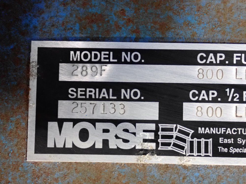 Morse 800 Lbs Fork Mounted Drum Stacker - 289f