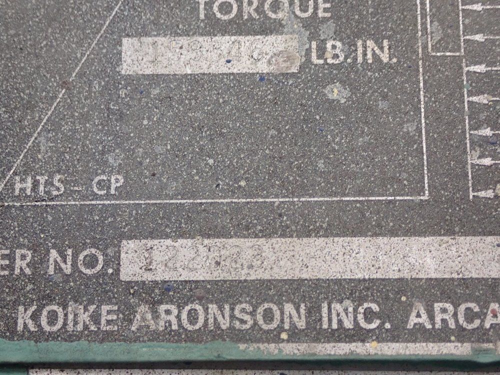 Koike Aronson Welding Positioner - Ts25,hs25va