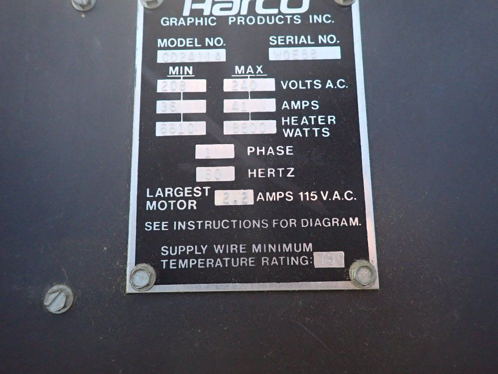 Harco 135"x24" Conveyor Dryer - Cd-2411a