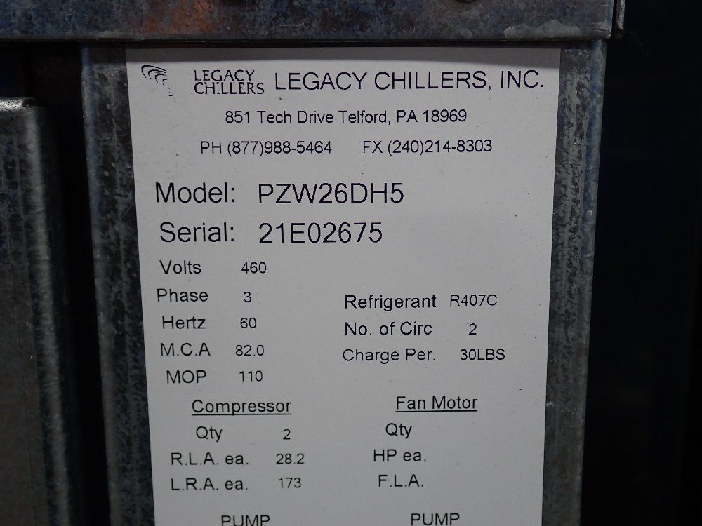 Legacy Chillers Chiller - P2w26dh5