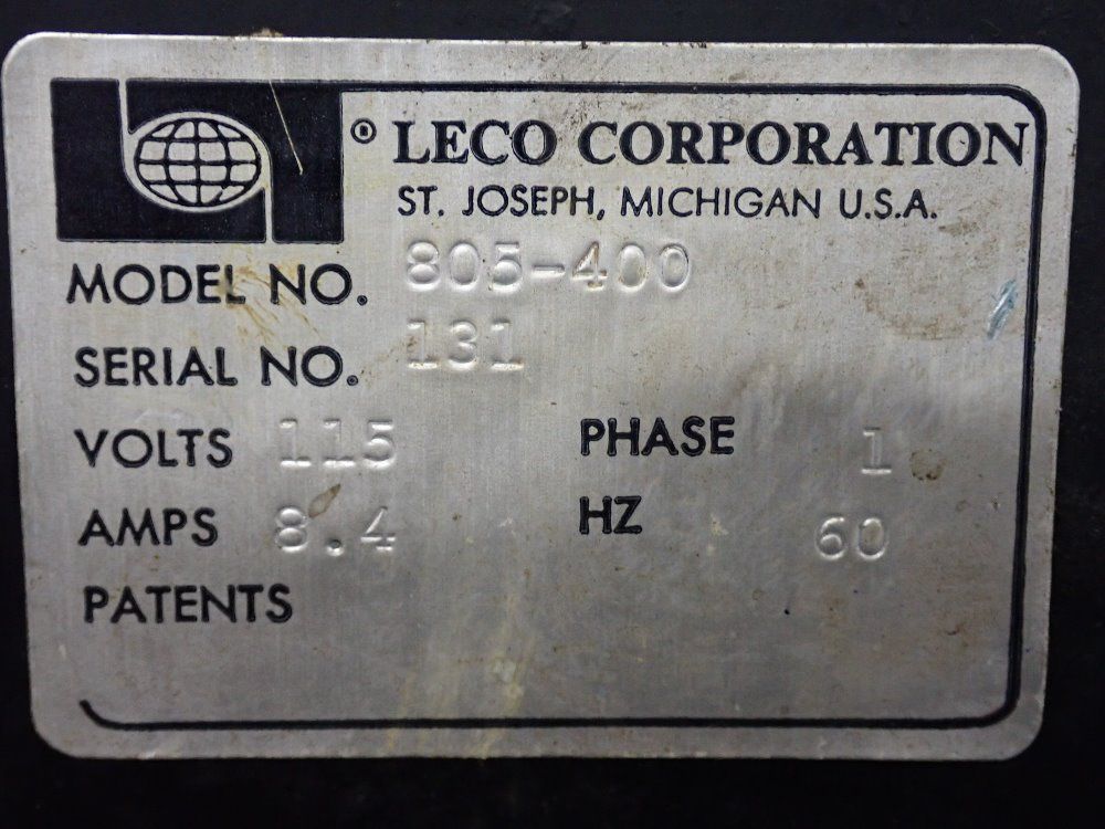 Leco Corporation 8" Polisher And Grinder - 805-400