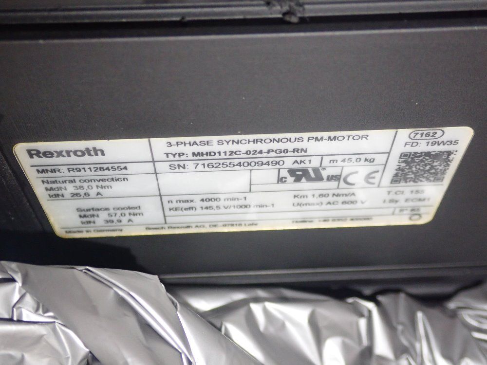 Rexroth Permanent Magnet Motor - R911284554