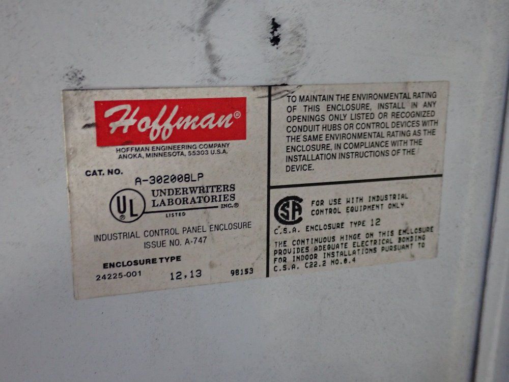 Hoffman 35" X 28" X 11" Electrical Enclosure - A-30200lp