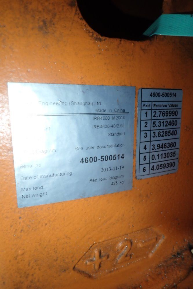 Abb Robot - Irb 4600 M2004