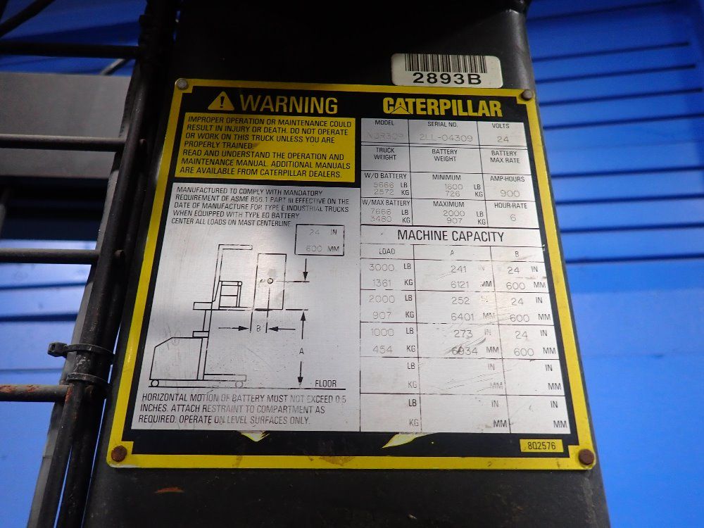 Caterpillar 3000 Lbs Electric Order Picker - Nor30p
