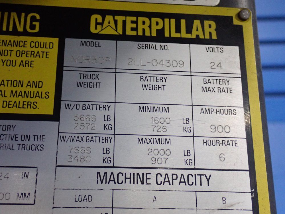Caterpillar 3000 Lbs Electric Order Picker - Nor30p