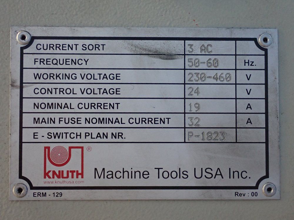 Knuth Machine Tools Usa Inc. 88 Tons Hydraulic Press Brake - Ap-8-88 2004 (ahk 2680)