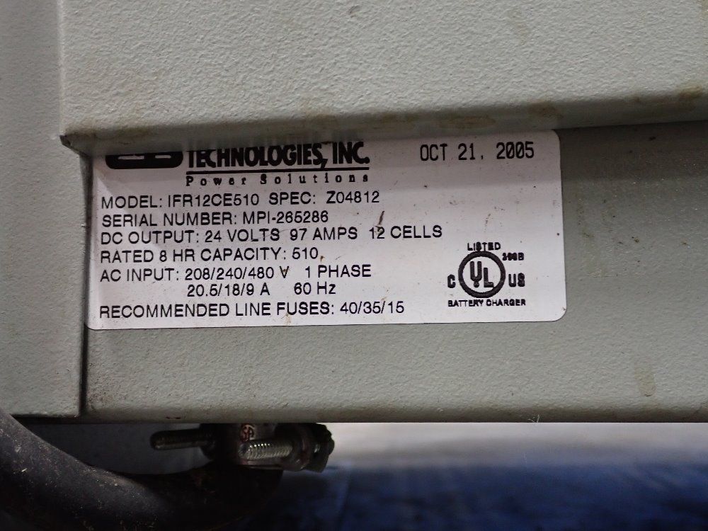 C&d Technologies 12v Battery Charger - Ifr12ce510