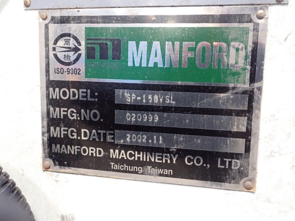Manford Vertical Mill - Sp-150vsl