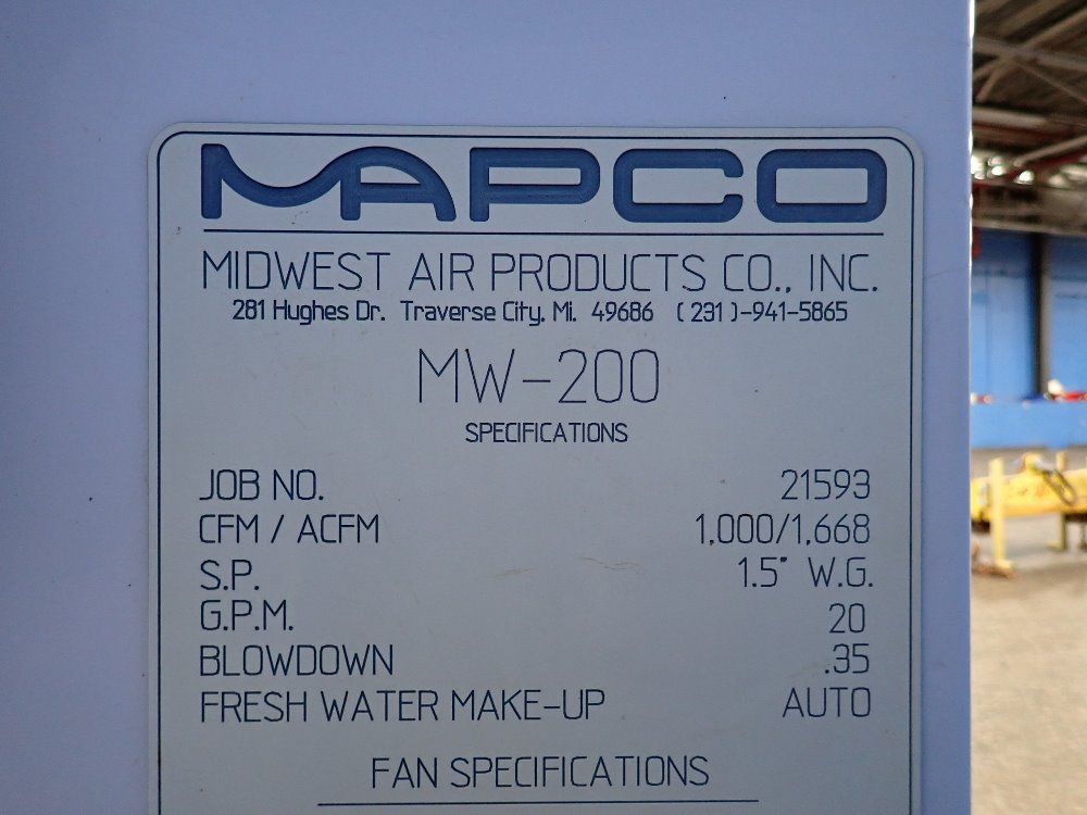 Midwest Air Wet Scrubber - Mw-200