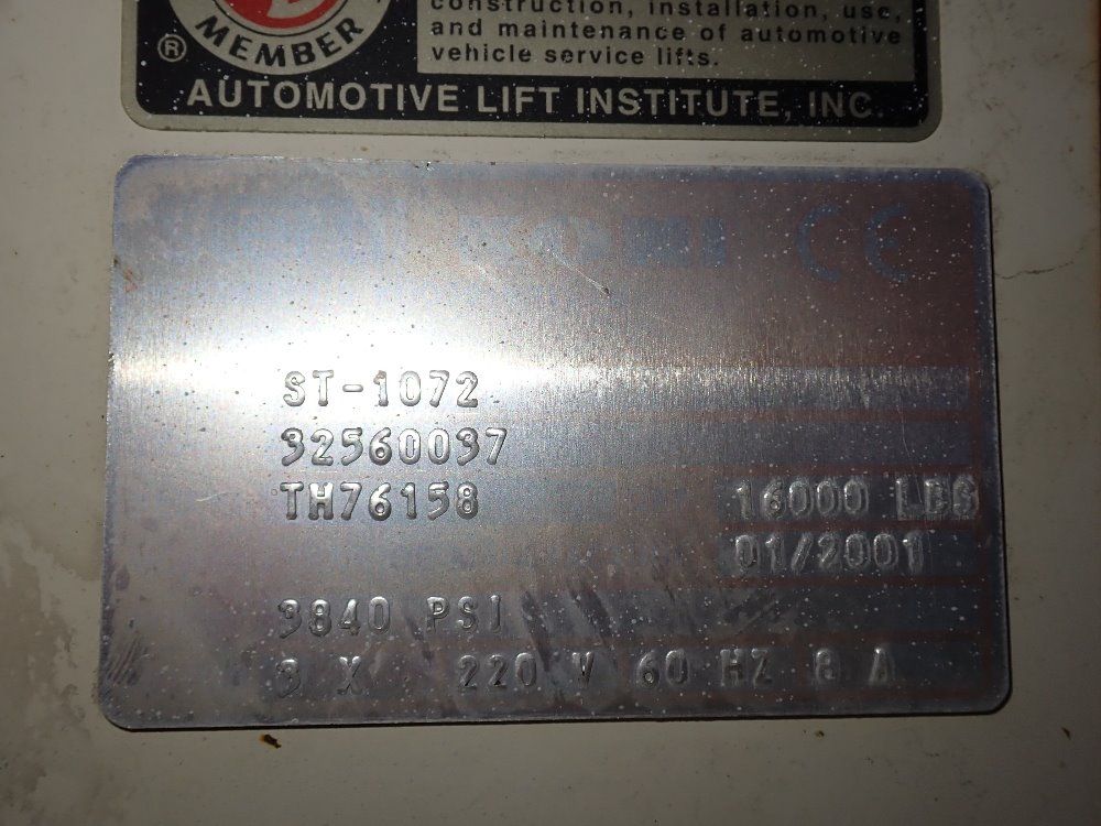 Stertil Koni 16000 Lbs Lift - St-1072