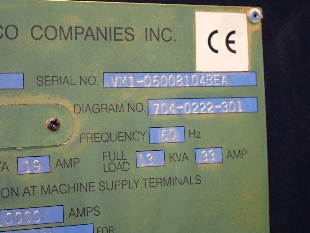 Hurco 10000 Cnc Vertical Machining Center - Vm1