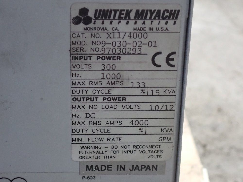 Unitek 57 Kva Dc Resistance Welding System - 1-264-02