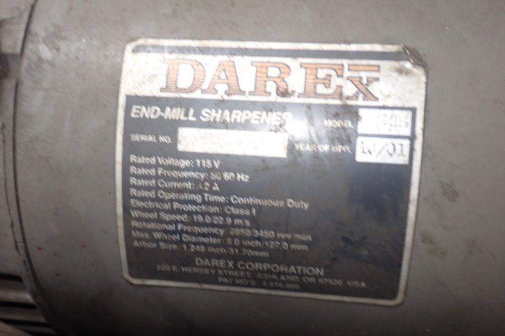 Darex 1 Hp End Mill Sharpener - Mh10-pg5-dl-hanging Cable