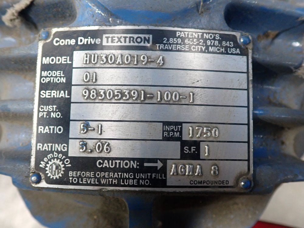 Textron Gear Reducer - Hu30a019-4
