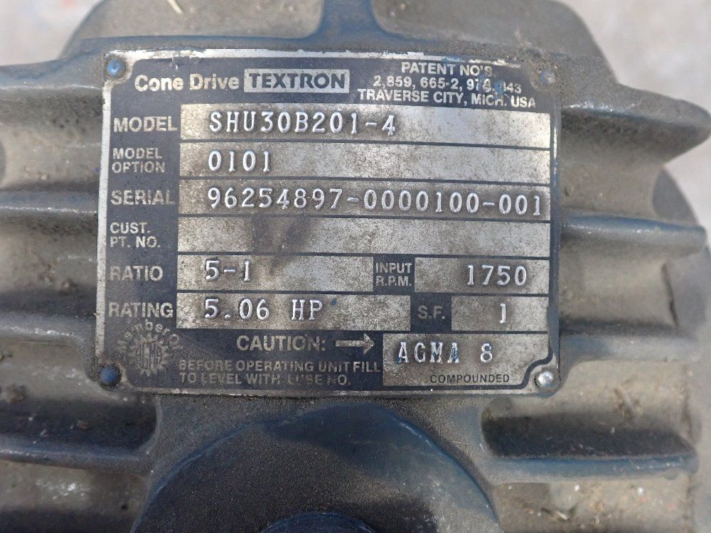 Textron Gear Reducer - Shu30b201-4