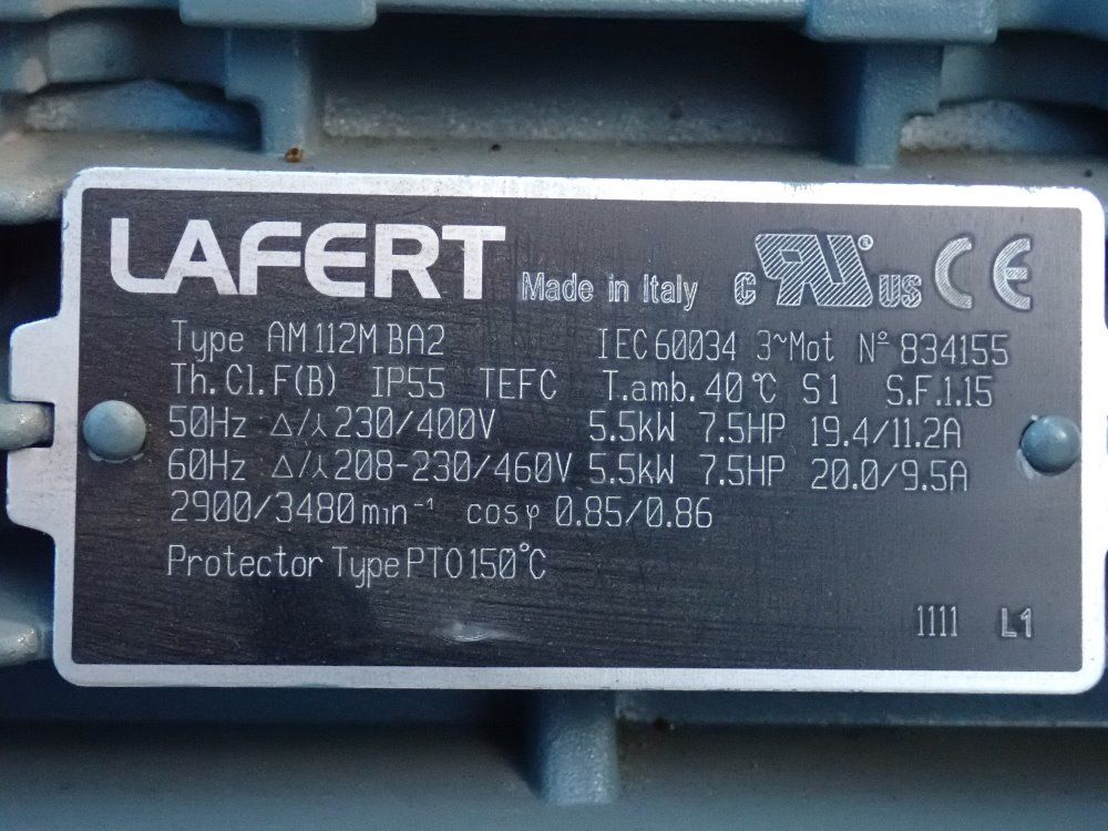 Lafert 7.5 Hp Ring Compressor - Am112mba2