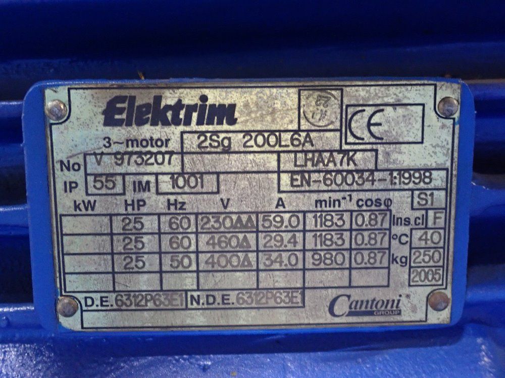 Elektrim 25 Hp Motor - Vp73207