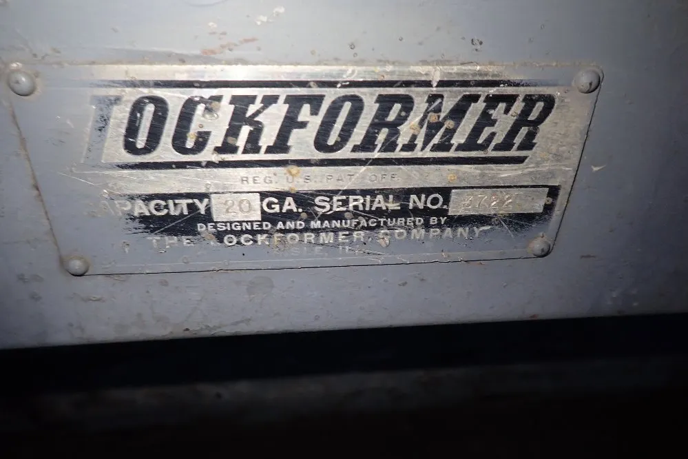 Lock Former 9 Stations X 20ga Roll Former