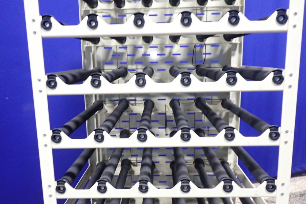 Bellco 9 Shelves Rolling Rack