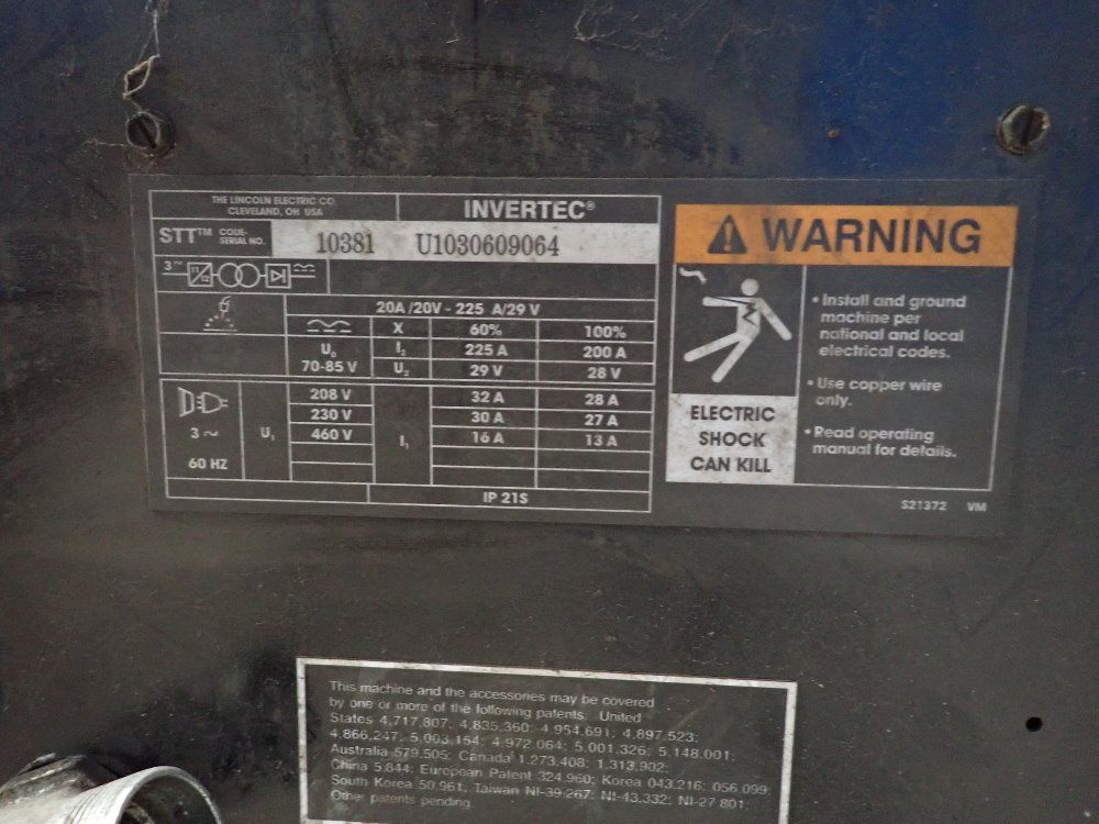 Lincoln Welder - Invertec Stt Ii