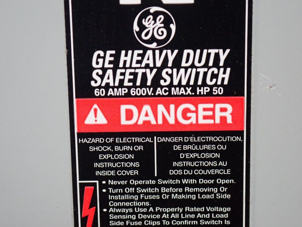 Ge 60/600 Fusible Disconnect - Th3362-10