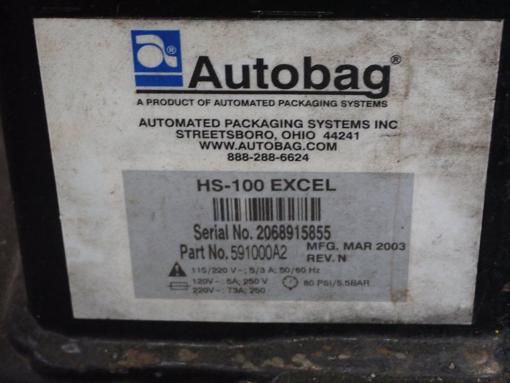 Autobag Auto Bagger - Hs-100 Excel