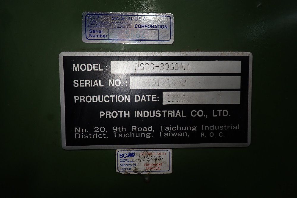 Proth 23" X 12" Surface Grinder - Psgs-30-60hh