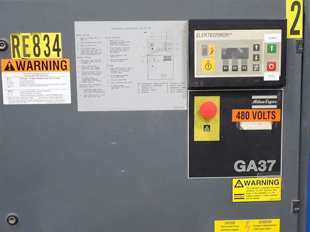 Atlas Copco 37 Gal Air Compressor - Ga37