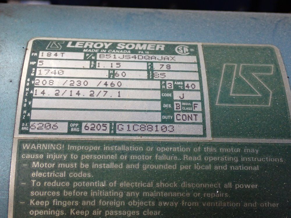 Amp 5 Hp Air Compressor - X53-c22a-80v